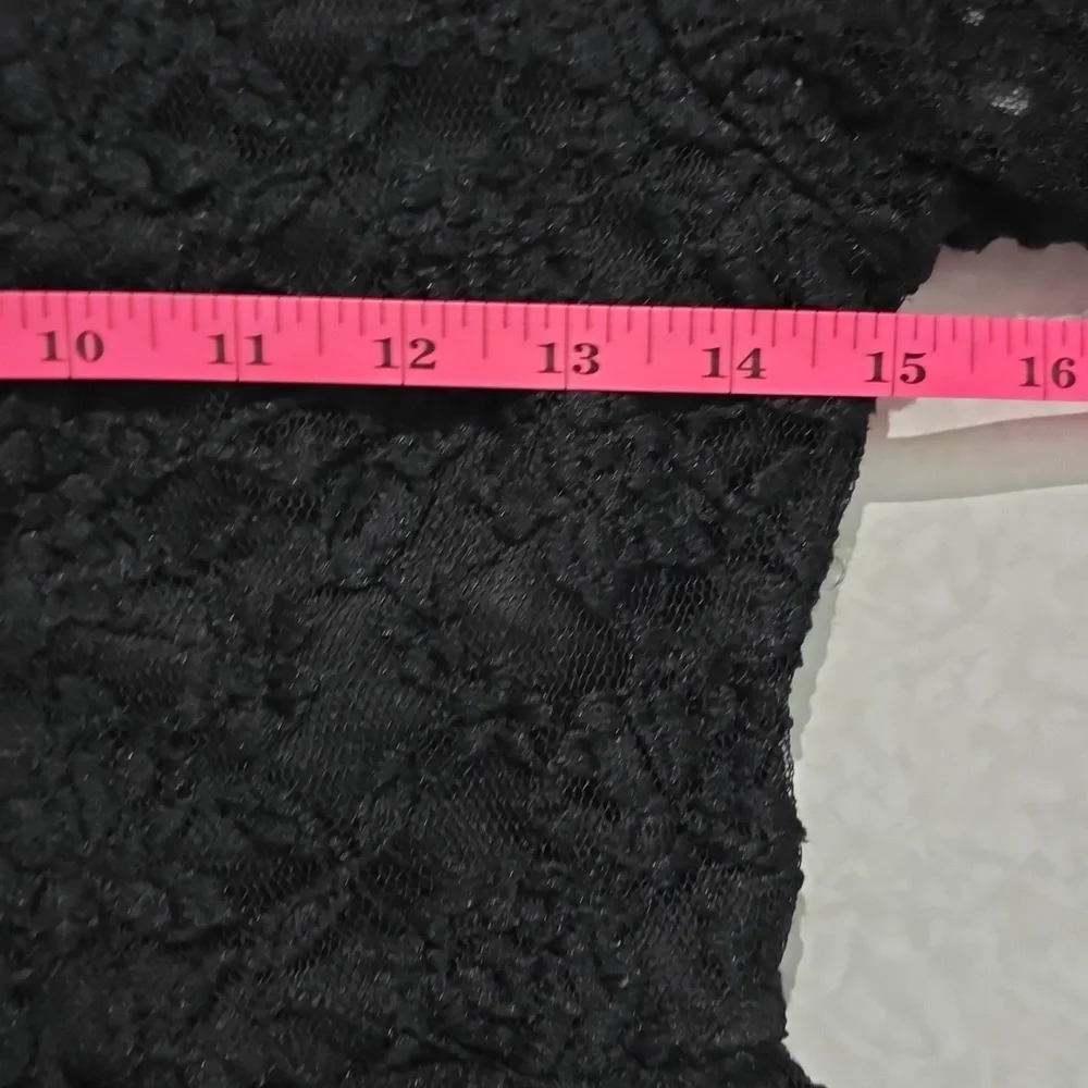 LOVE J Black Lacy Dress‎ Medium - Picture 10 of 11